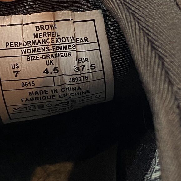 Merrell Dewbrook Moc Slip-On Shoes Womens Size 7 Brown Leather Active Heat - Picture 9 of 16